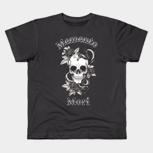 Memento mori snake design Kids T-Shirt